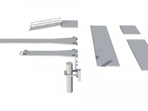 marina for boats 3D Model