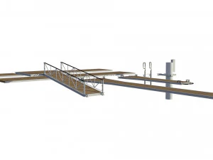 marina for boats 3D Model