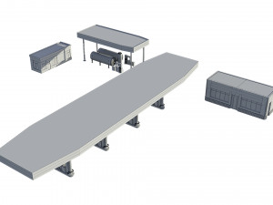 gas station 3D Model