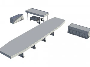 gas station 3D Model