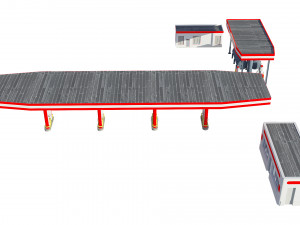 gas station 3D Model