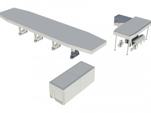 gas station 3D Model
