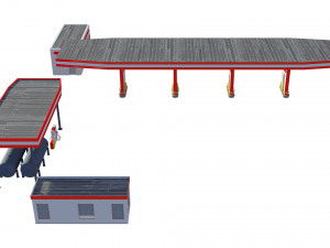 gas station 3D Model