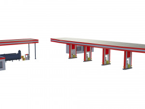gas station 3D Model