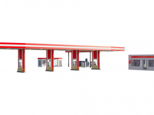gas station 3D Model