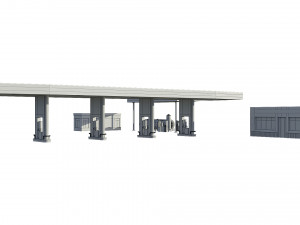 gas station 3D Model