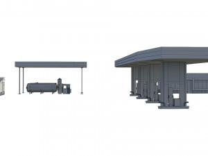 gas station 3D Model
