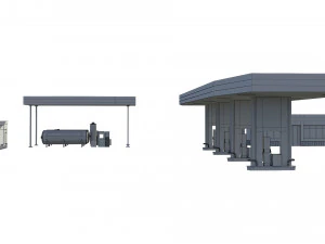 gas station 3D Model