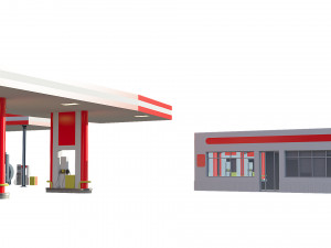 gas station 3D Model