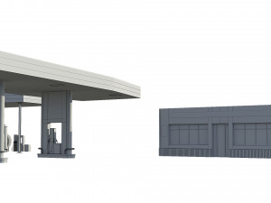 gas station 3D Model