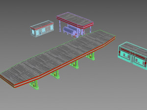 gas station 3D Model