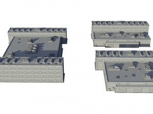 industrial buildings model pack 3D मॉडल