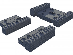 industrial buildings model pack 3D मॉडल