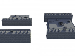 industrial buildings model pack 3D मॉडल