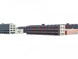 industrial buildings model pack 3D Model