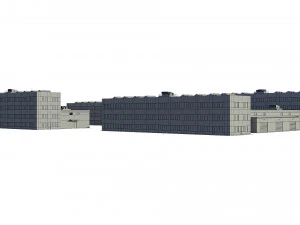 industrial buildings model pack 3D Model