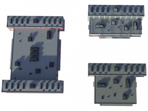 industrial buildings model pack 3D मॉडल