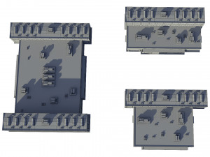 industrial buildings model pack 3D मॉडल
