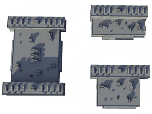 industrial buildings model pack 3D Model