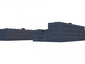 industrial buildings model pack 3D Model