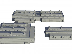 industrial buildings model pack 3D 模型