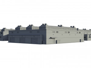 industrial buildings model pack 3D 模型