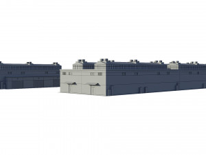industrial buildings model pack 3D 模型