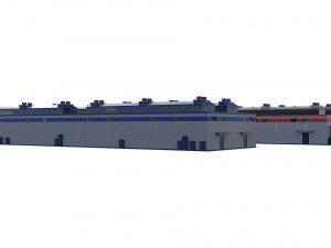 industrial buildings model pack 3D 模型