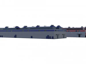 industrial buildings model pack 3D Model