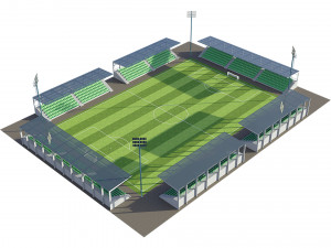 soccer football field Modèle 3D