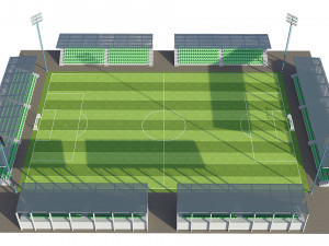 soccer football field Modèle 3D