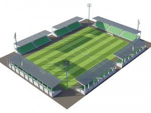 soccer football field Modèle 3D