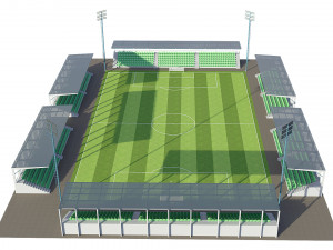 soccer football field Modèle 3D
