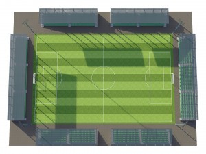 soccer football field Modèle 3D