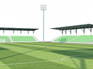 soccer football field Modèle 3D