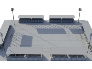 soccer football field Modèle 3D