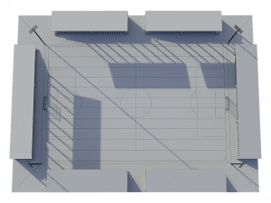 soccer football field Modèle 3D