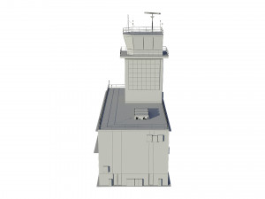 airport control tower 3D 模型
