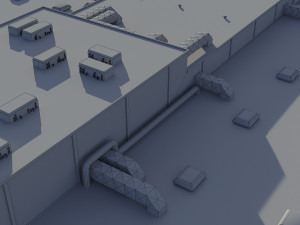 hangar Modelo 3D
