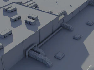 hangar Modello 3D