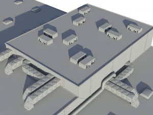 hangar Modello 3D