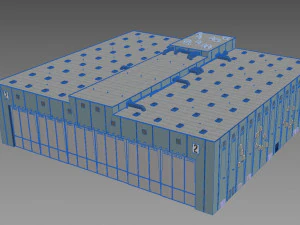 hangar Modello 3D