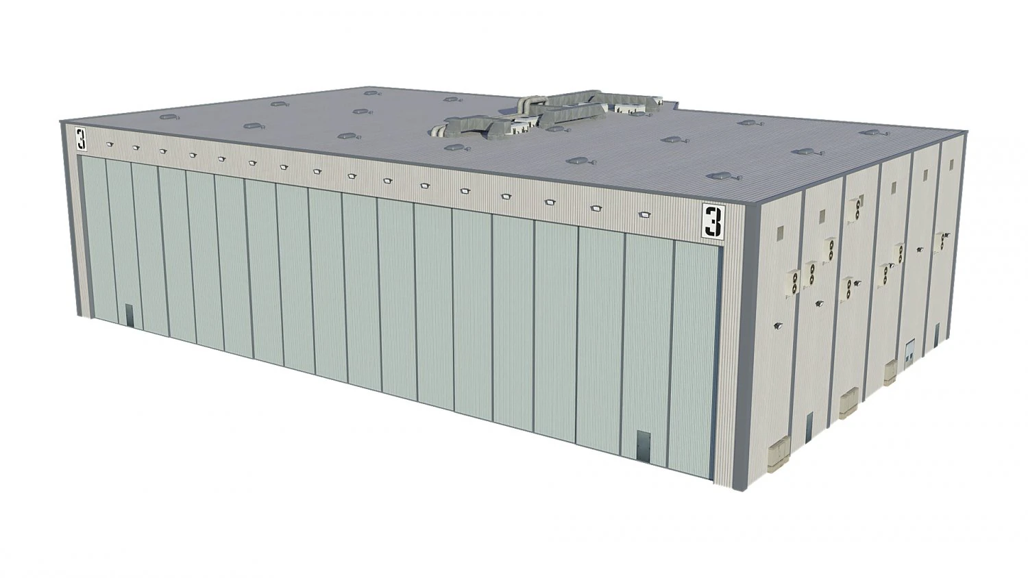 hanggar Model 3D .c4d .max .obj .3ds .fbx .stl .blend 