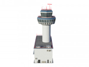 airport control tower 3Dモデル