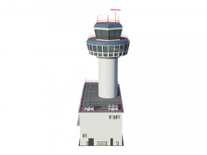 airport control tower 3D Model