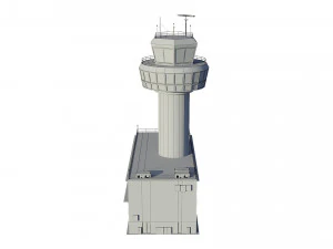 airport control tower 3D Model