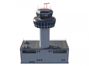 airport control tower 3Dモデル
