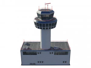 airport control tower 3D Model