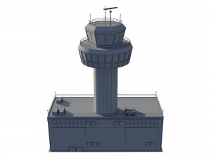airport control tower 3Dモデル