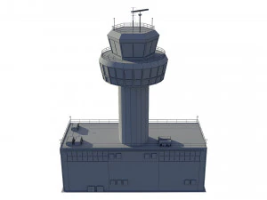 airport control tower 3D Model